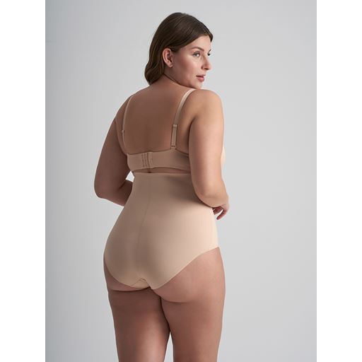 Bye Bra Sculpting High Waist Brief, Beige, XL