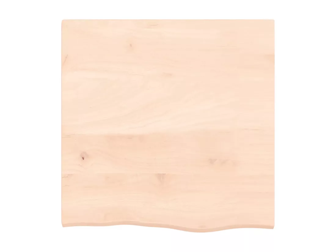 Étagère de vasque murale acier et bois de chêne massif