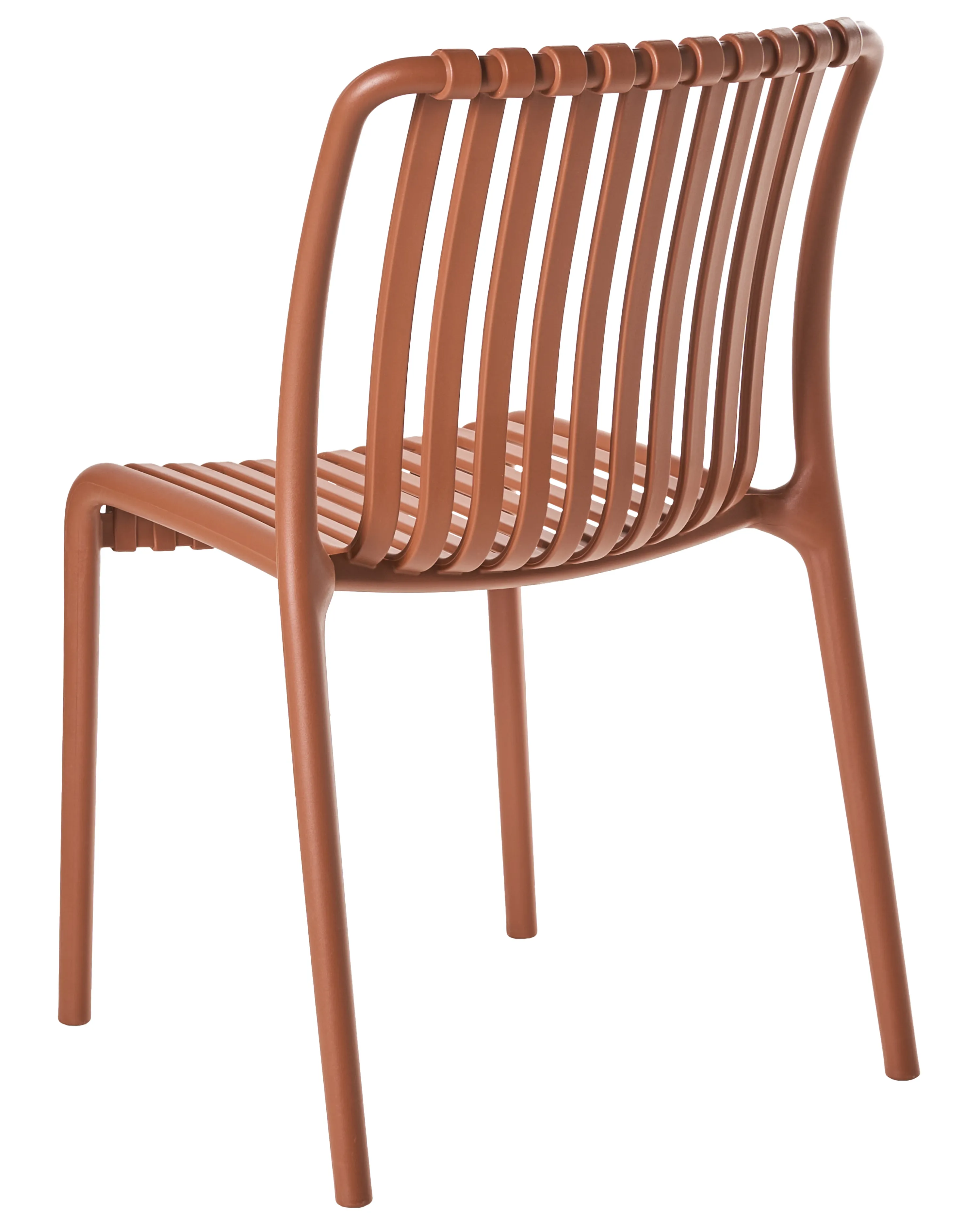 Set van 4 tuinstoelen ARICCIA Lichtrood