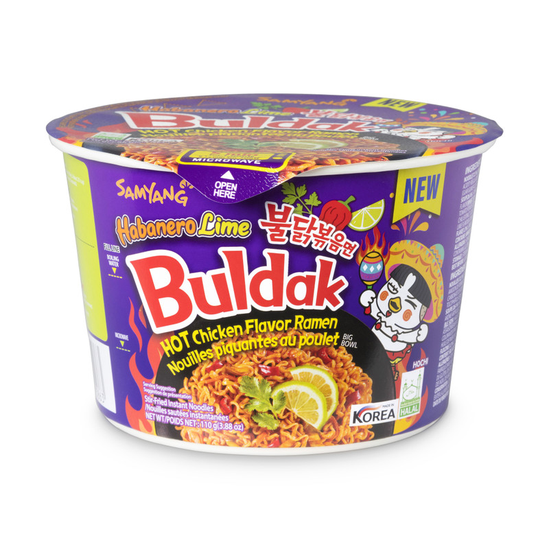 Samyang buldak noodles - habanero lime - 110 g