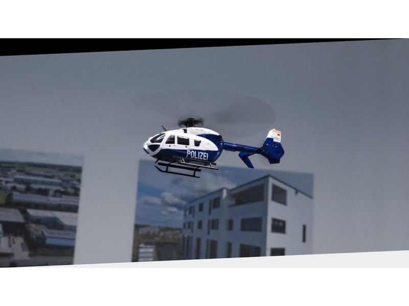 Amewi Helikopter AFX-135 Polizei 4-Kanal Singlerotor RTF Kleiner Scale Heli mit 4-Kanal Steuerung für Einsteiger und Fortgeschrittene