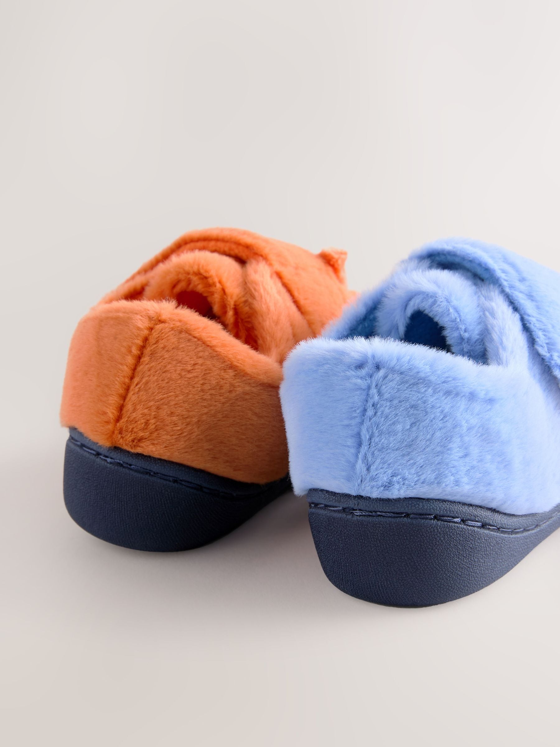 Blauw/oranje - Bluey pantoffels met antislip-zool