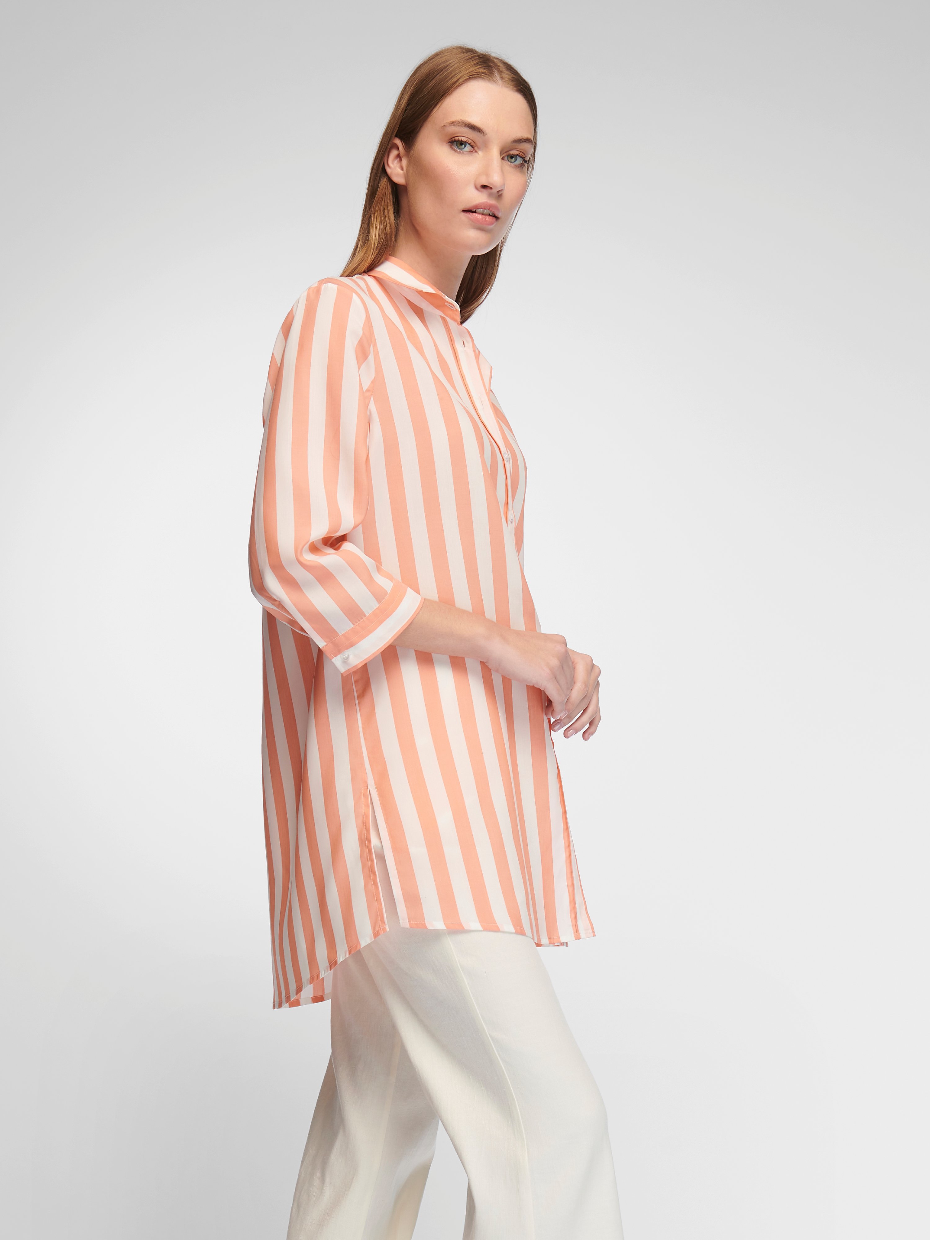 Long-Bluse mit 3/4-Arm