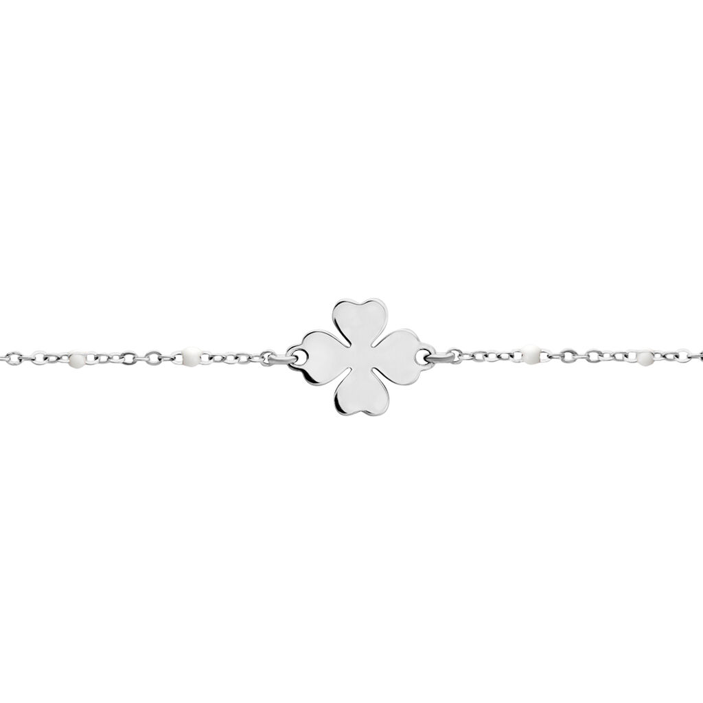 Bracelet Polka Argent Blanc