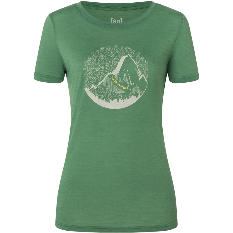Super.Natural Damen Mountain Mandala Tree T-Shirt