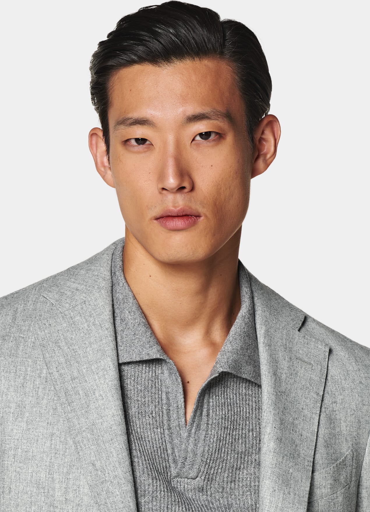 Blazer Havana coupe Tailored gris clair