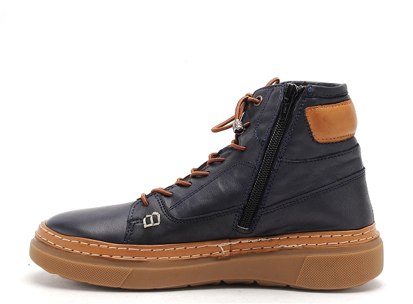 Coco abricot boots bottine plates femme mege bleu