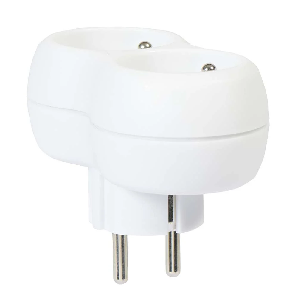 Multiprise duplite blanche 2 prises