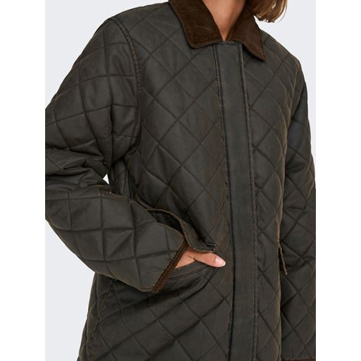 ONLY Mountain Quilted Jakke, Peat, M
