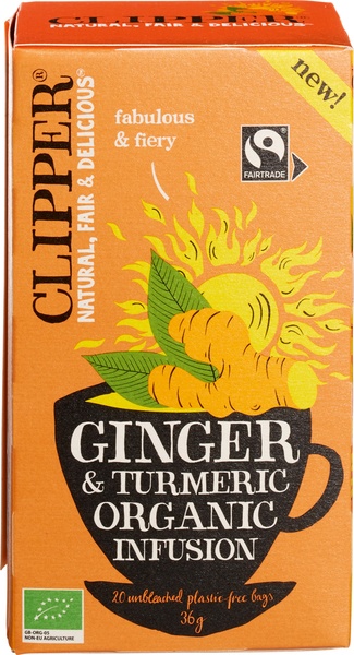 Clipper Kruidenthee Ginger-Tumeric (20 zakjes)