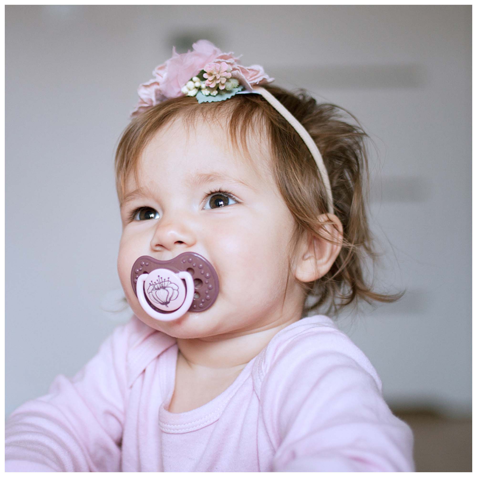 Difrax Lovi Fopspeen 6-18M Harmony roze