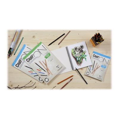 Clairefontaine Cray'On - Bloc papier à dessin - A4 - 30 feuilles