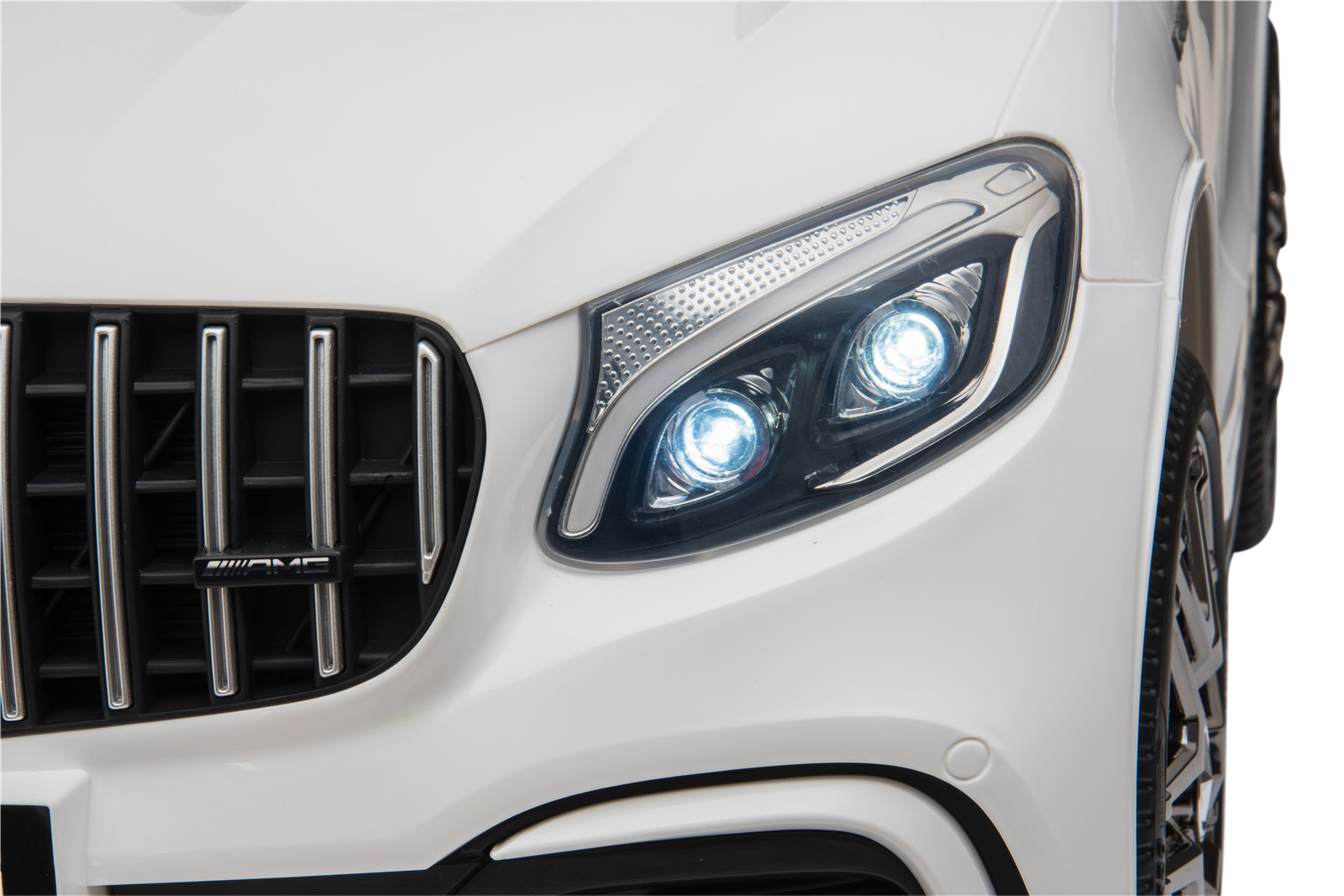 Elektroauto Kinder Mercedes GLC 63S weiss