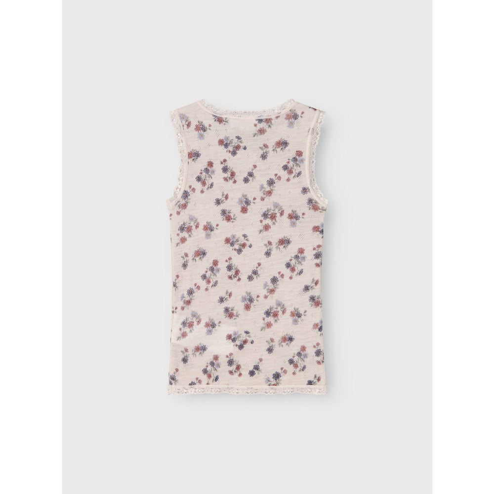 Køb Name It Lilac Ash Aop Wang Uld Needle Tank Top Noos