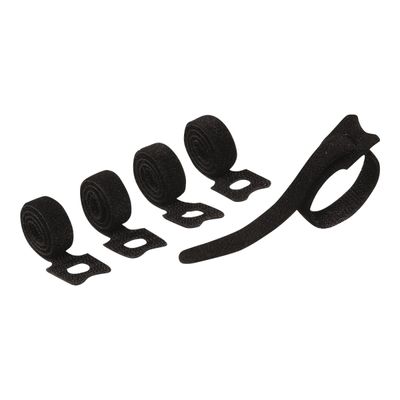 DURABLE CAVOLINE Grip Tie - 5 attaches-câble auto-agrippant - 20cm x 1cm - noir