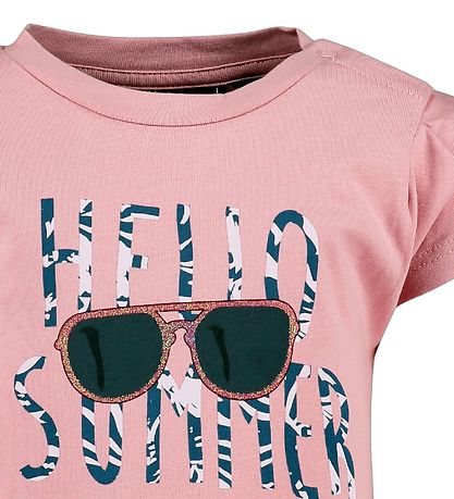 Hummel T-Shirt - HMLLoralai - Pink m. Print