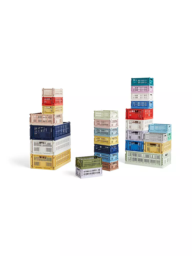 HAY Aufbewahrungsbox Colour Crate S hellgrau