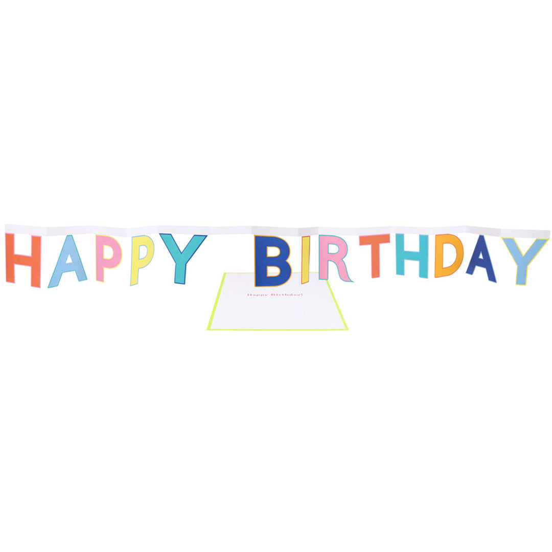 Meri meri verjaardagskaart happy birthday banner