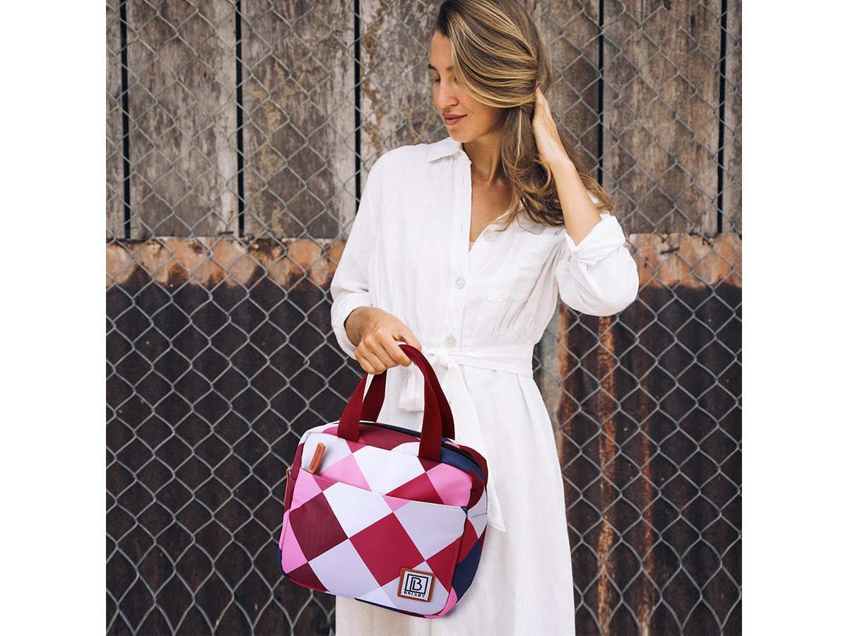 Brisby 4-laags geïsoleerde 4 liter koeltas - Blok Rose