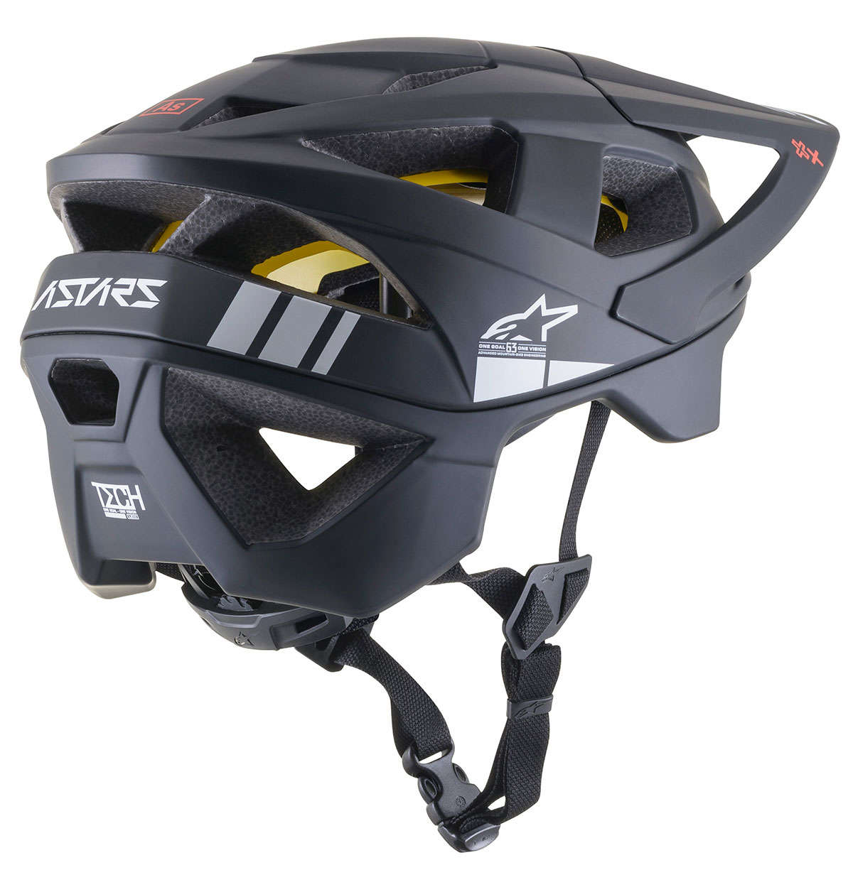Alpinestars Vector Tech A1 MTB Fietshelm Mat Zwart/Grijs