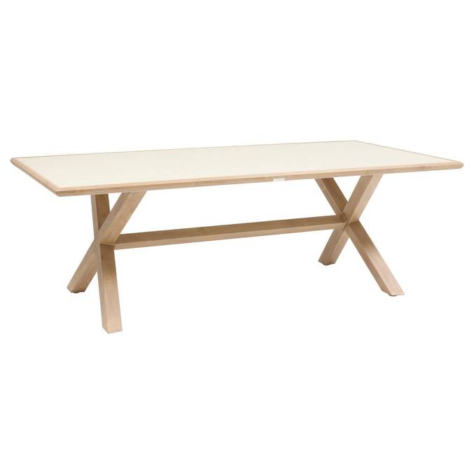 Table de jardin rectangulaire AXIOME Argile / Honey
