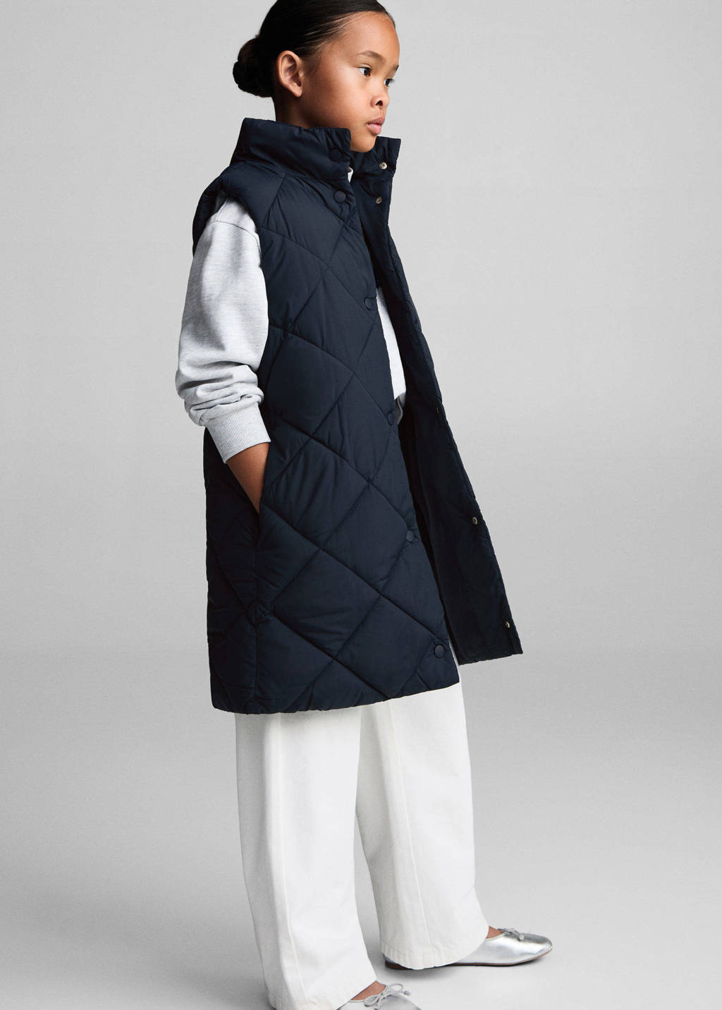Mango Kids bodywarmer donkerblauw