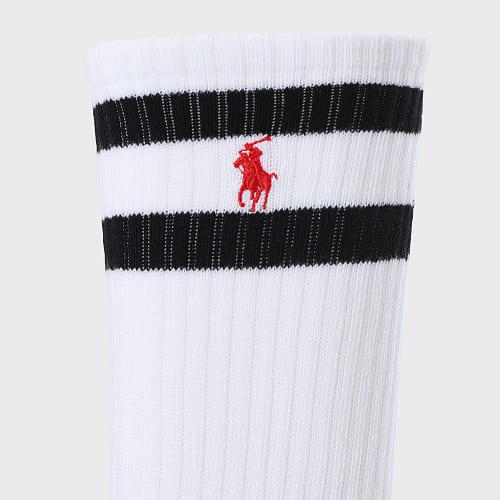 Lot De 3 Paires De Chaussettes Original Player Stripe Noir Blanc Gris
