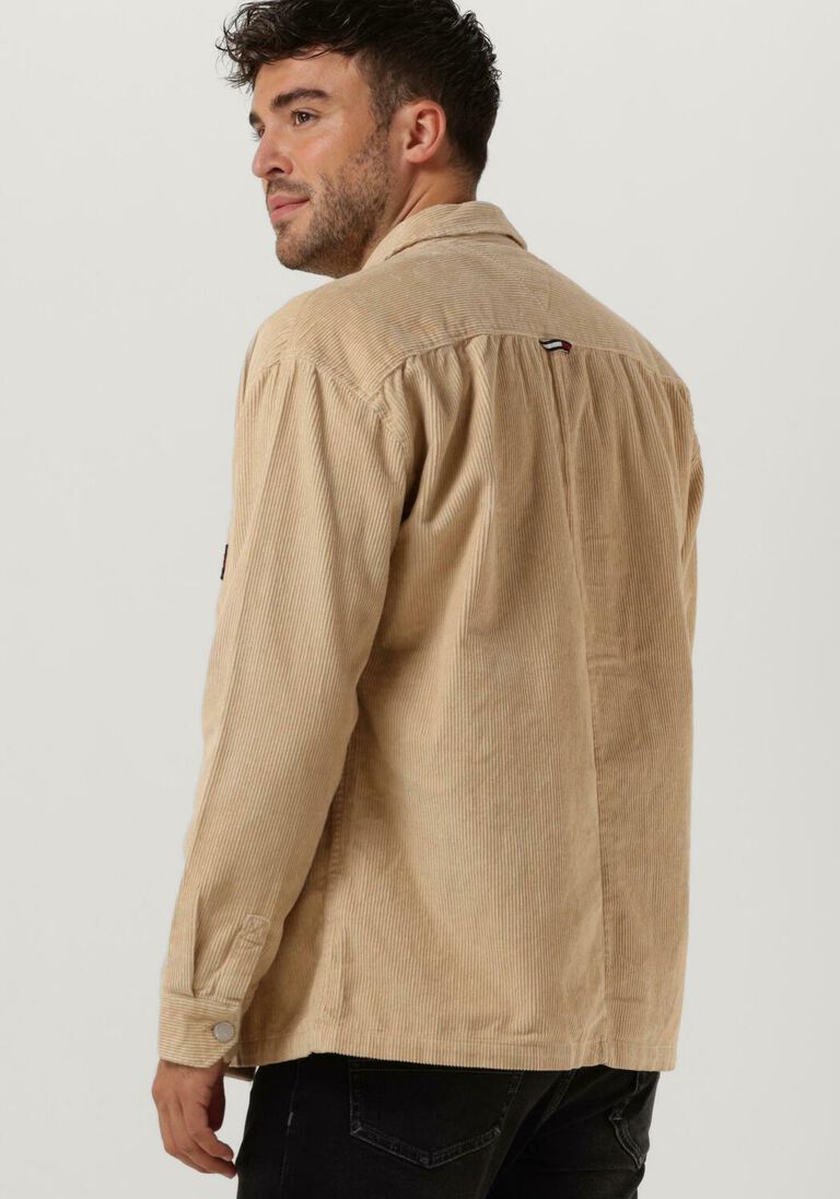TOMMY JEANS beige tommy jeans overshirt tjm chunky cord overshirt
