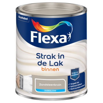 Flexa Strak in de Lak binnenlak zijdeglans zandsteenbruin 750 ml