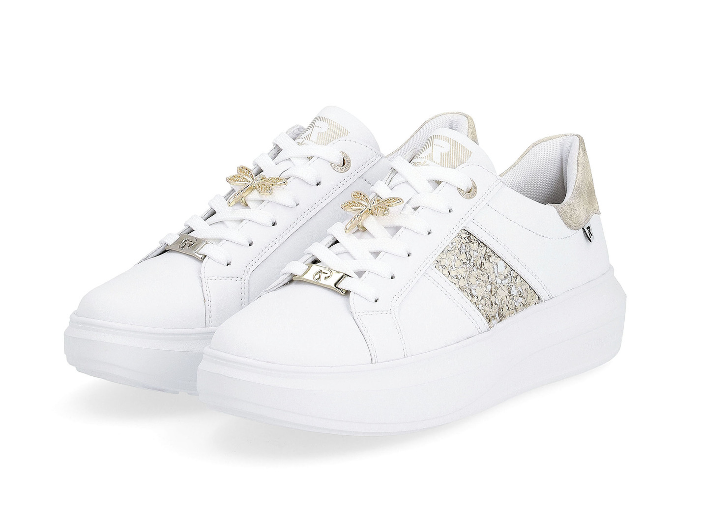 Sneaker mit Libellen-Metallschmuck