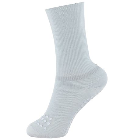 GoBabyGo Skridsikre Strømper - 4-Pak - Blåe/Grey