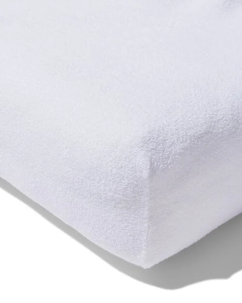 drap-housse tissu éponge 90x200 blanc