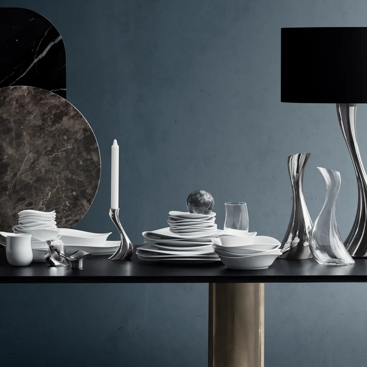 Georg Jensen - Cobra Teelichthalter, gold (2er-Set)