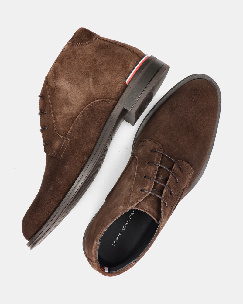 Tommy Hilfiger Sport Core RWB Hoge nette schoenen  - bruin