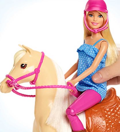 Barbie Dukkes?t -  Doll and Horse (Blonde)
