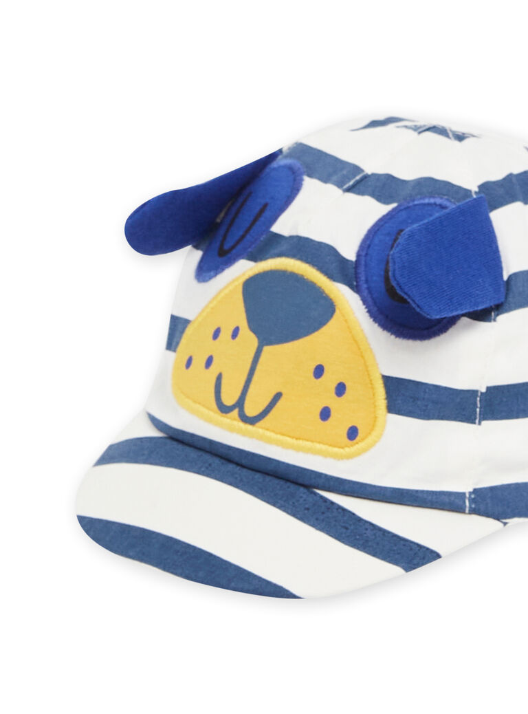 Casquette écrue et bleue bébé garçon