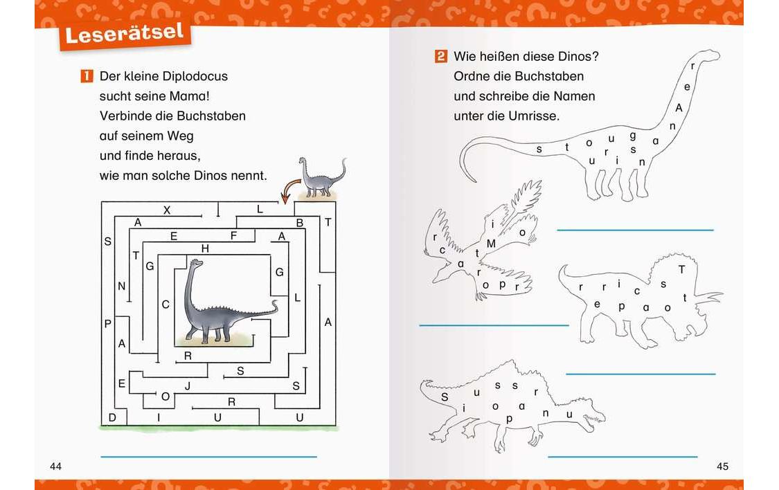 Kinder-Sachbuch WWW Erstleser: Dinosaurier Band 1Spielerisch lesen lernen