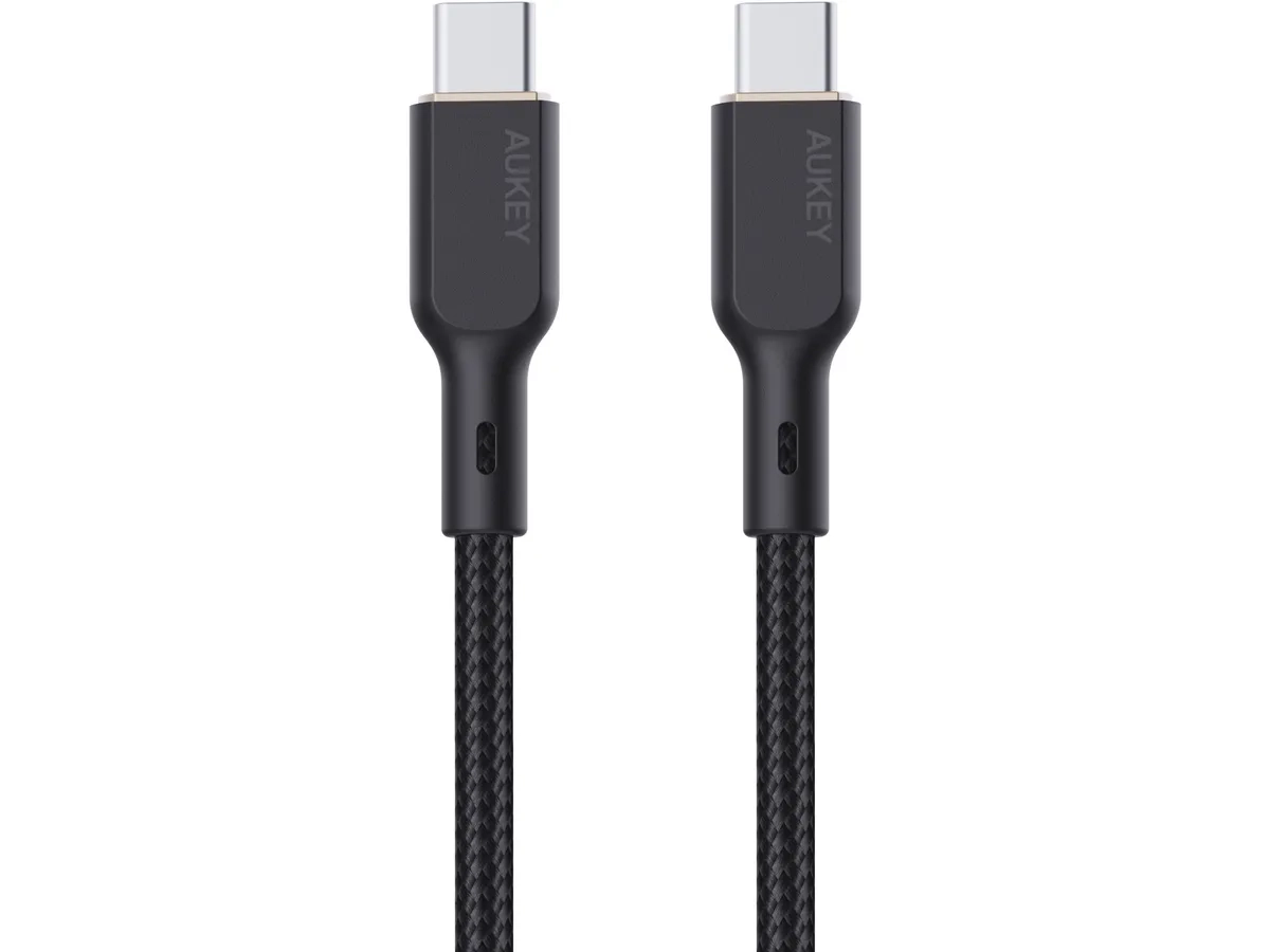 (1m) 100W USB C auf USB C Ladekabel Kevlar Datenkabel (CB-KCC101) - Schwarz