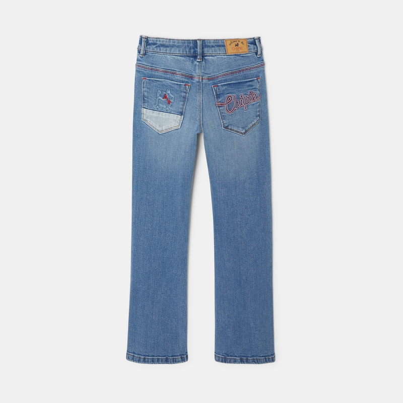Jean mom Chipie bleu fille
