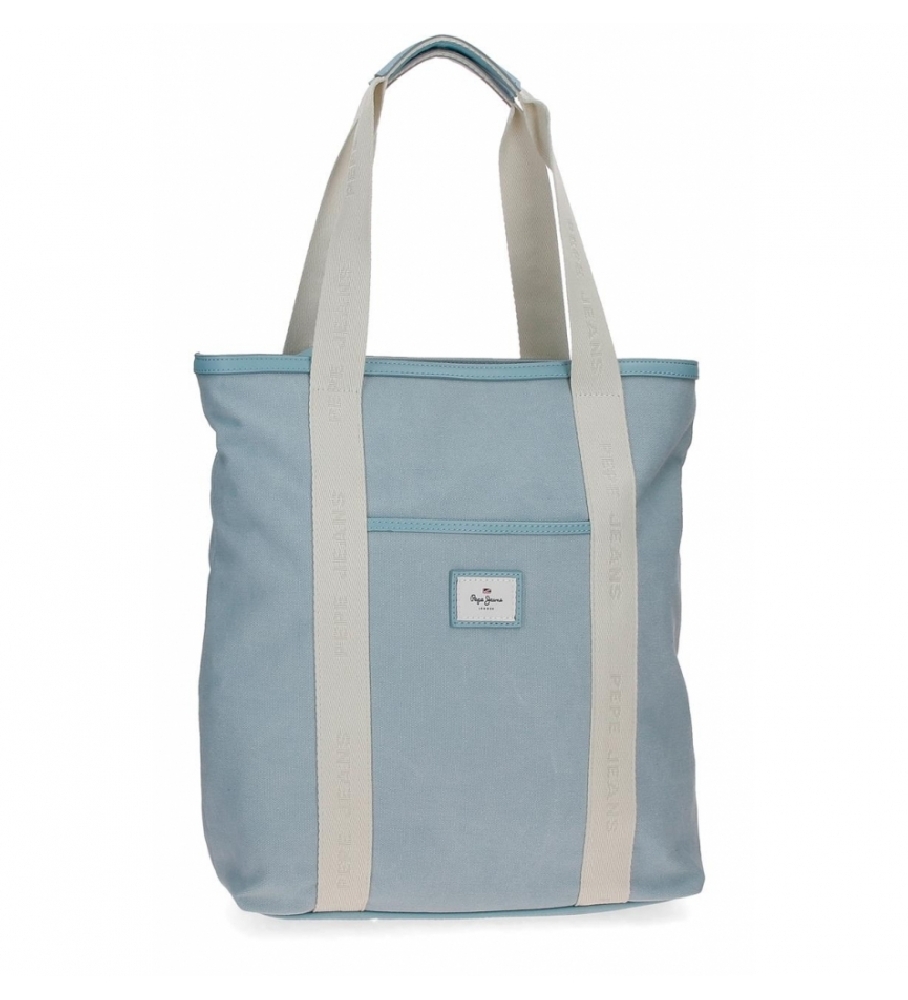 Pepe Jeans Bolso shopper azul -35x40x12cm-