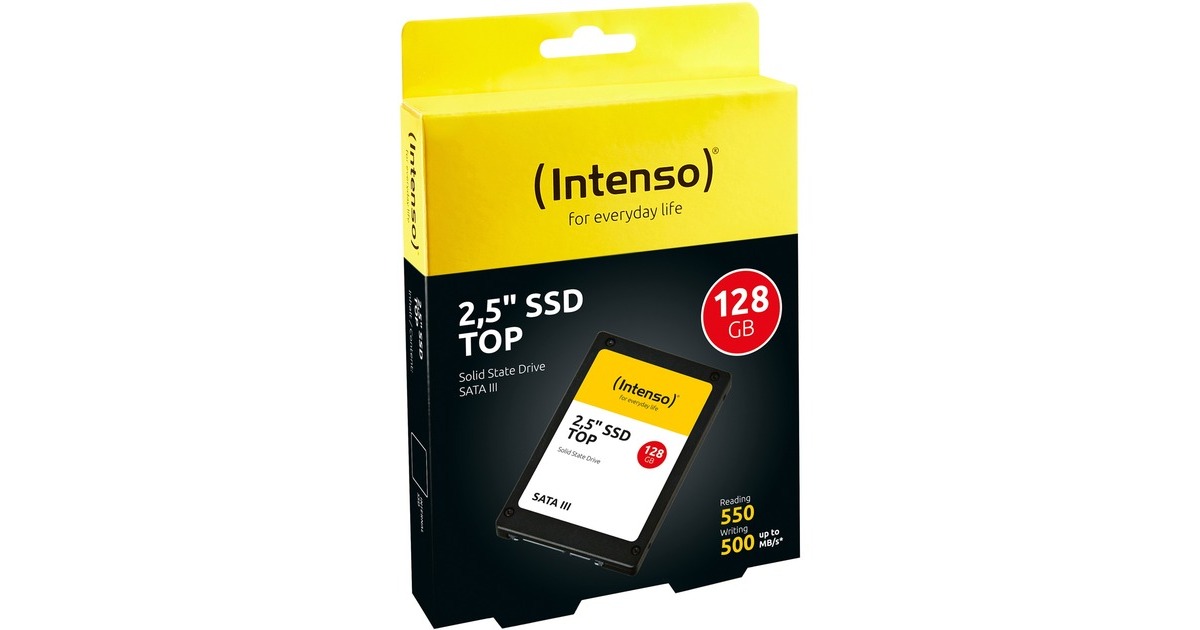 IntensoTop Performance, 128 GB SSD  (Zwart, 3812430, SATA 600, Bulk)