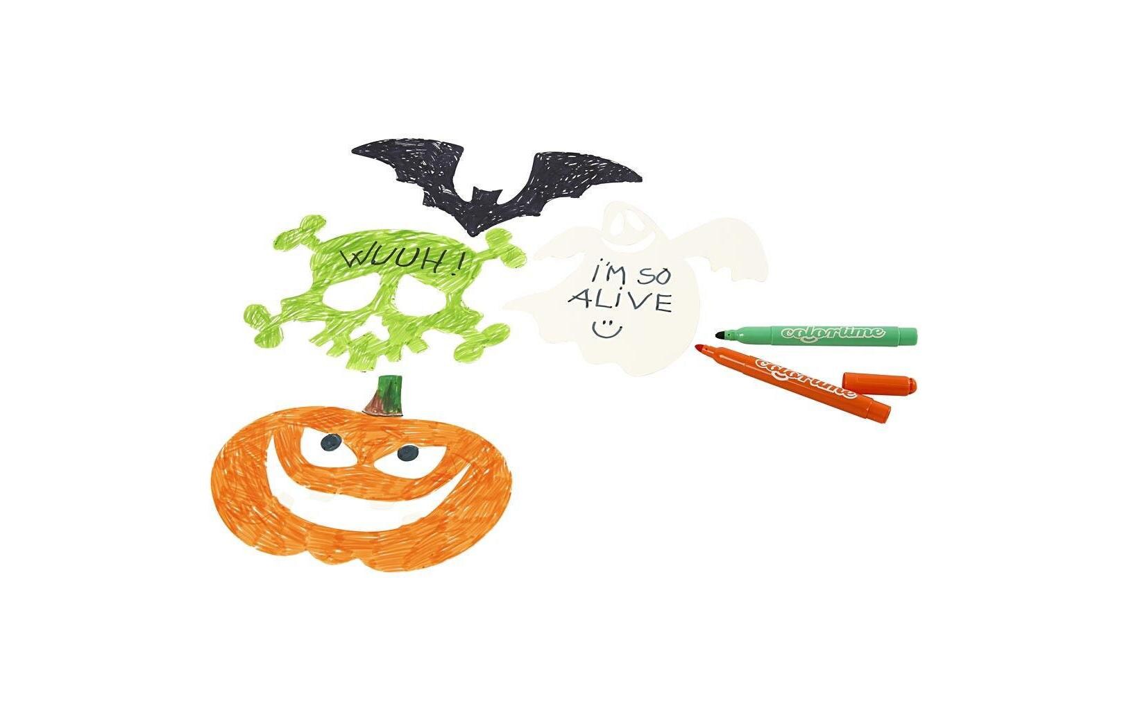 Pappartikel Halloween 16 StückCompany Pappfiguren Halloween