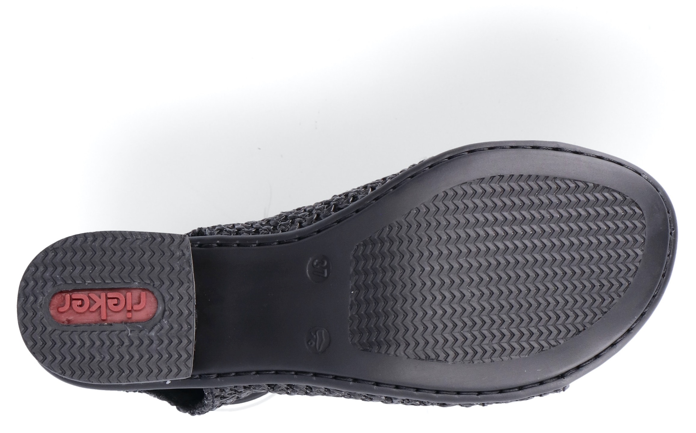 Rieker Sandalette  , Sommerschuh, Sandalette, Blockabsatz, in modischer Flecht-Optik