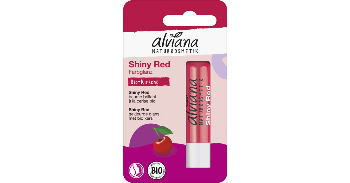 alviana Lippenpflegestift Shiny Red