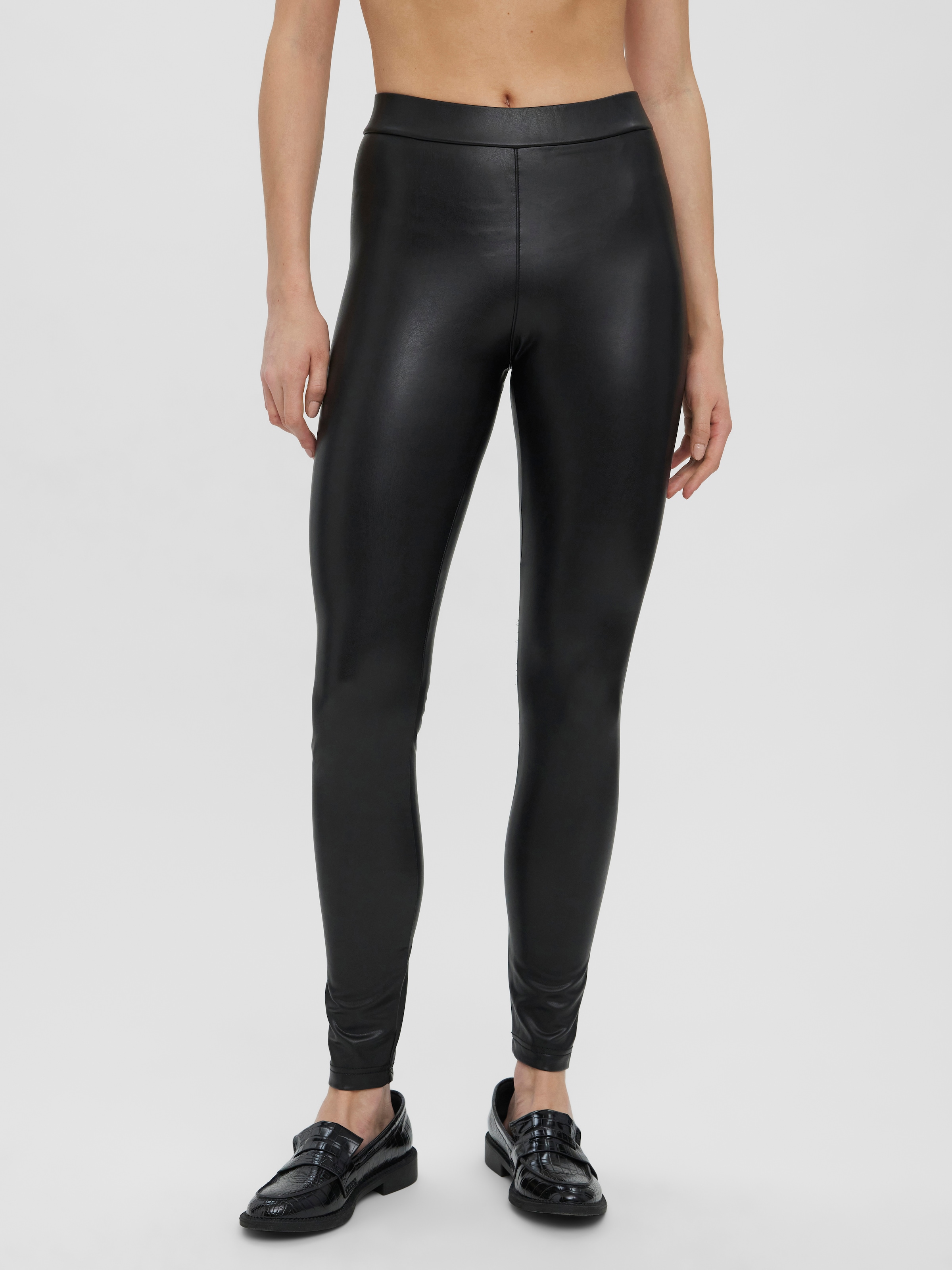 Vero Moda Lederimitathose »VMGANA MR PL LEGGING«