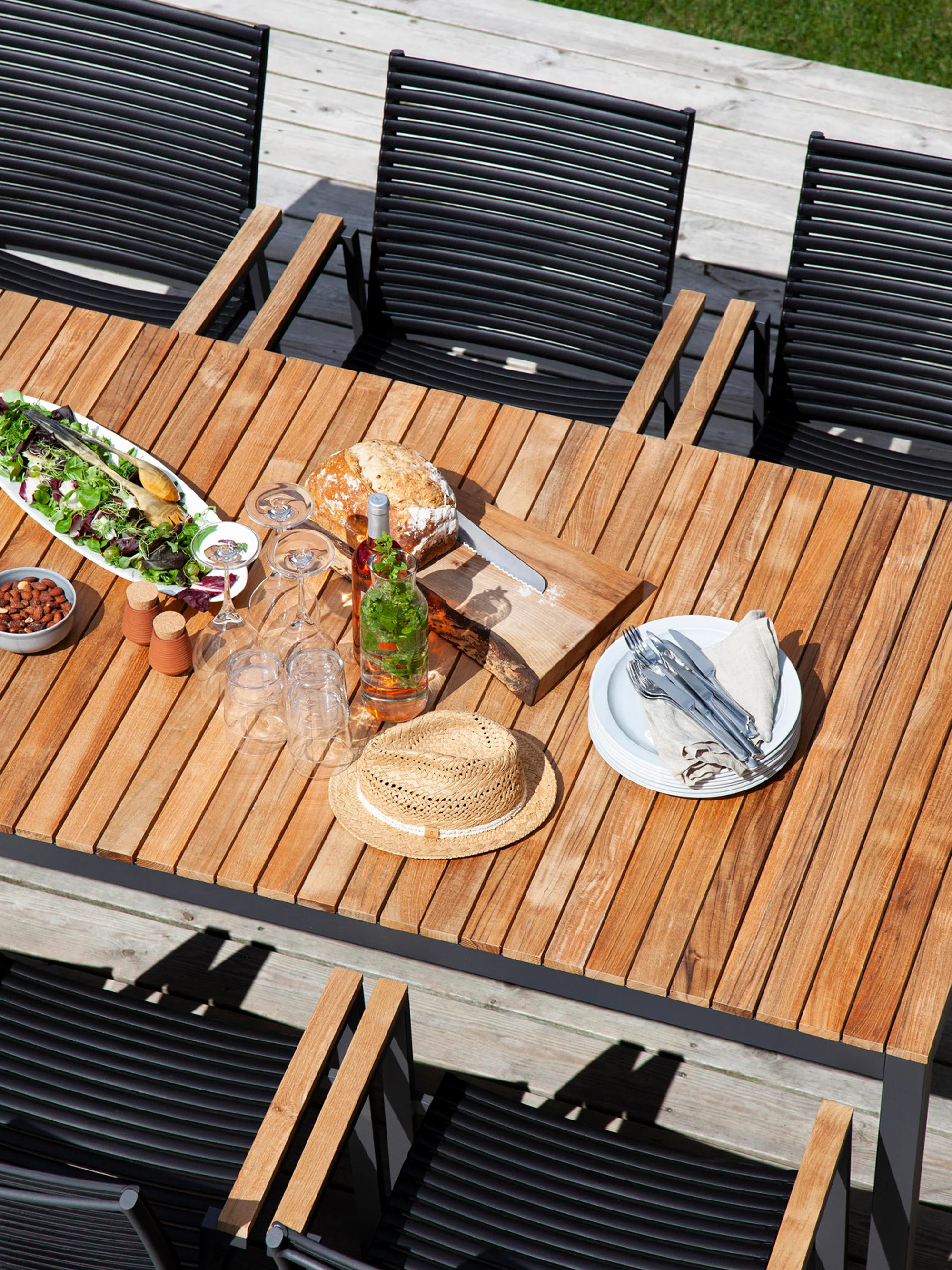 Tuintafel Mood van teakhout, 208 x 100 cm
