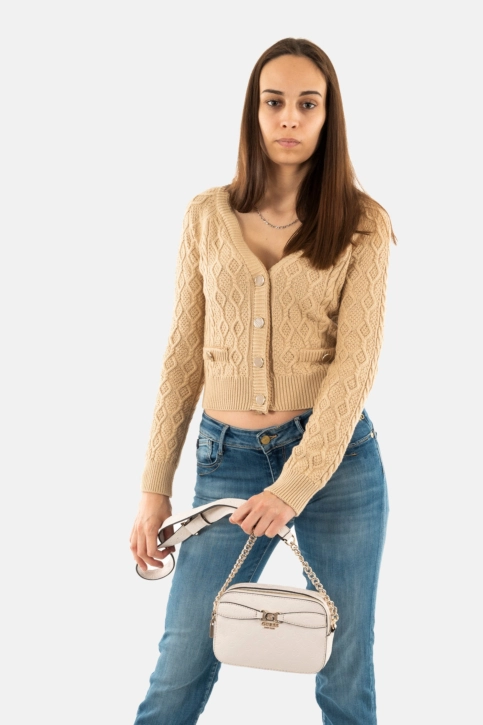 Sacs à main guess jeans arlena logo camera crossbody tpg taupe logo