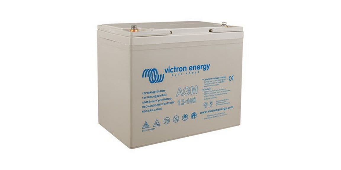 Victron Batterie AGM Super Cycle 12 V / 100 Ah Innovative Batterie mit den Abmessungen (H x B x T): 260 x 168 x 215 mm