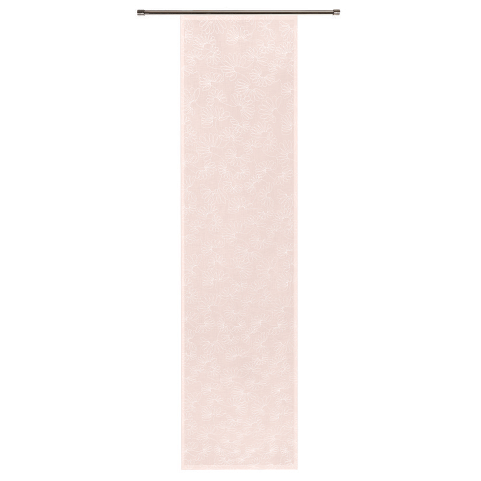 Schiebevorhang - rot - florales Muster - 60x245 cm