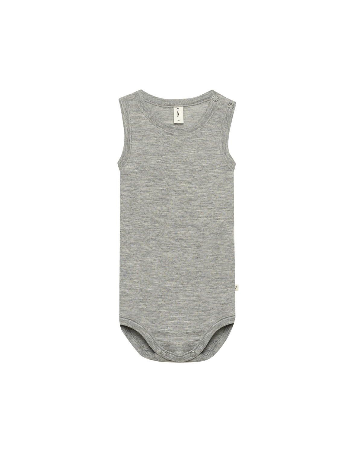 Romper zonder mouw van merinowol/zijde voor baby's